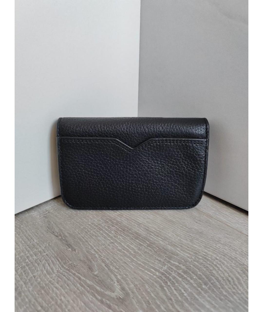 MICHAEL KORS Черный кожаный кошелек, фото 5
