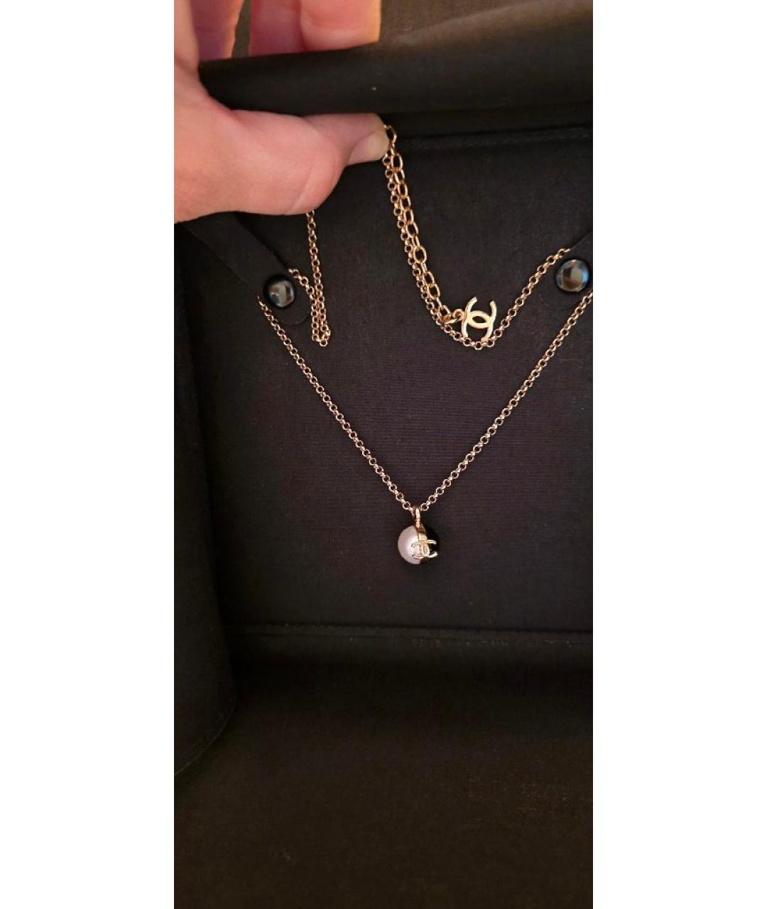 CHANEL Золотое позолоченное колье, фото 3