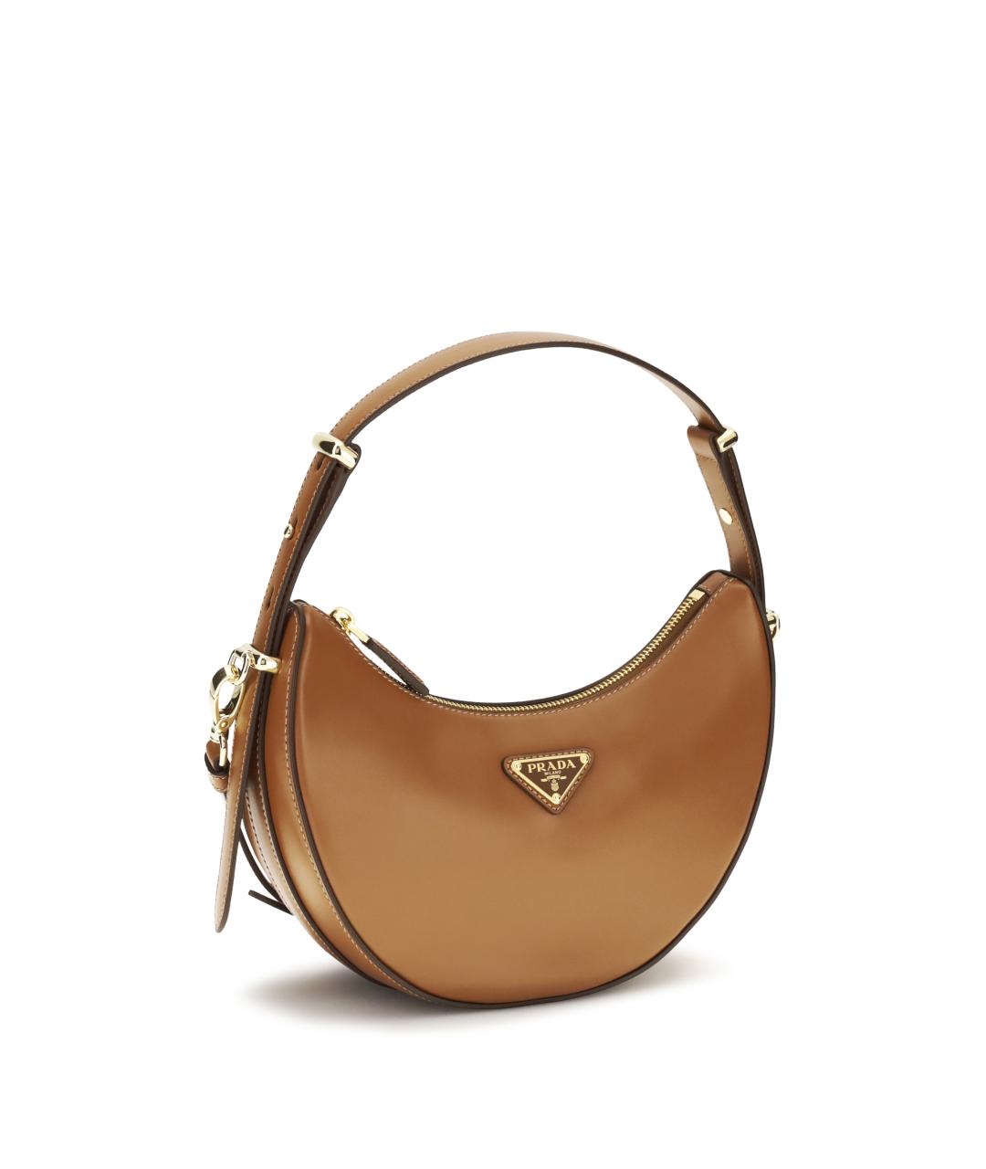 PRADA Коричневая кожаная сумка через плечо, фото 2