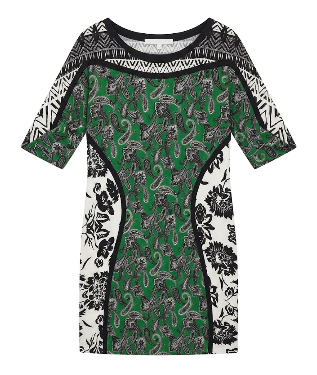 ETRO Зеленое шелковое коктейльное платье, фото 1