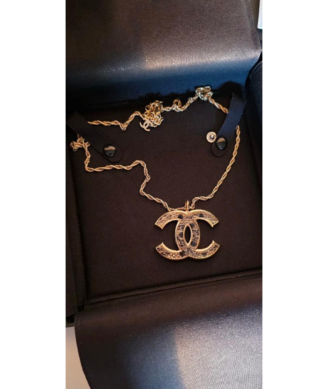 CHANEL Золотая позолоченная подвеска, фото 4