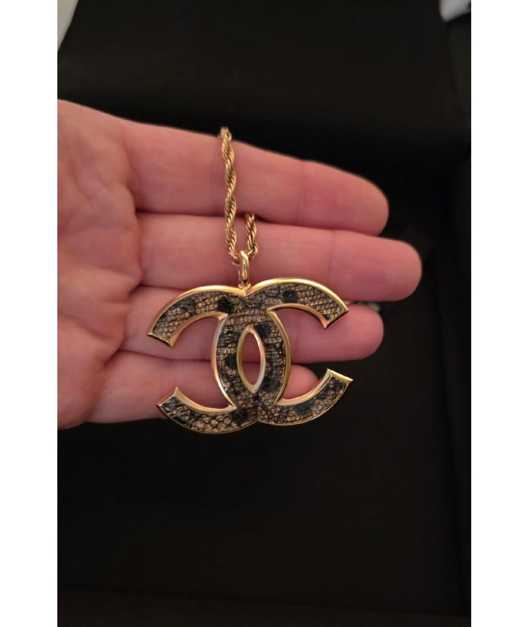 CHANEL Золотая позолоченная подвеска, фото 3