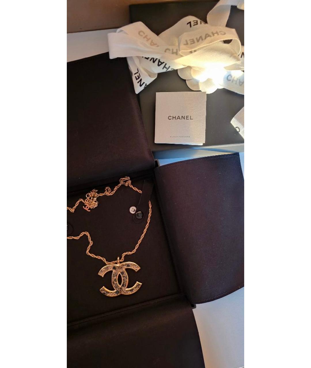CHANEL Золотая позолоченная подвеска, фото 2