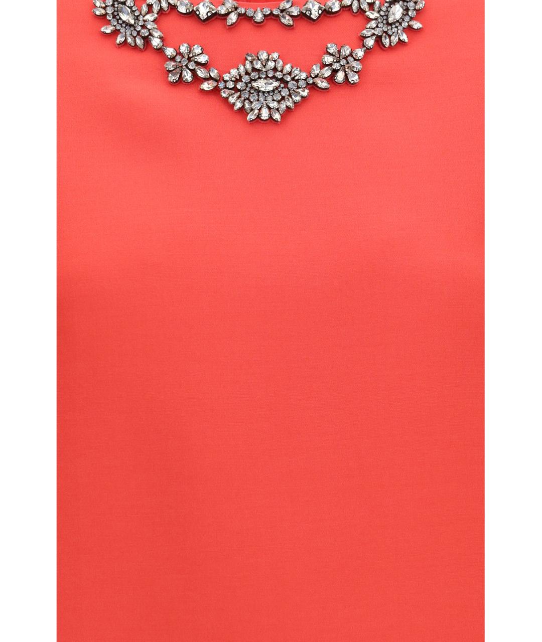 VALENTINO Коралловое шерстяное коктейльное платье, фото 3