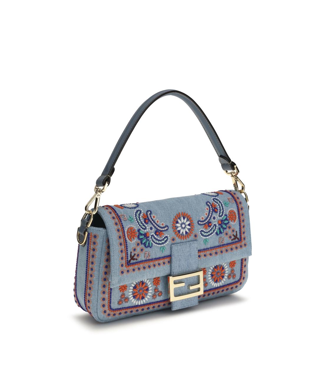 FENDI Мульти хлопковая сумка через плечо, фото 2