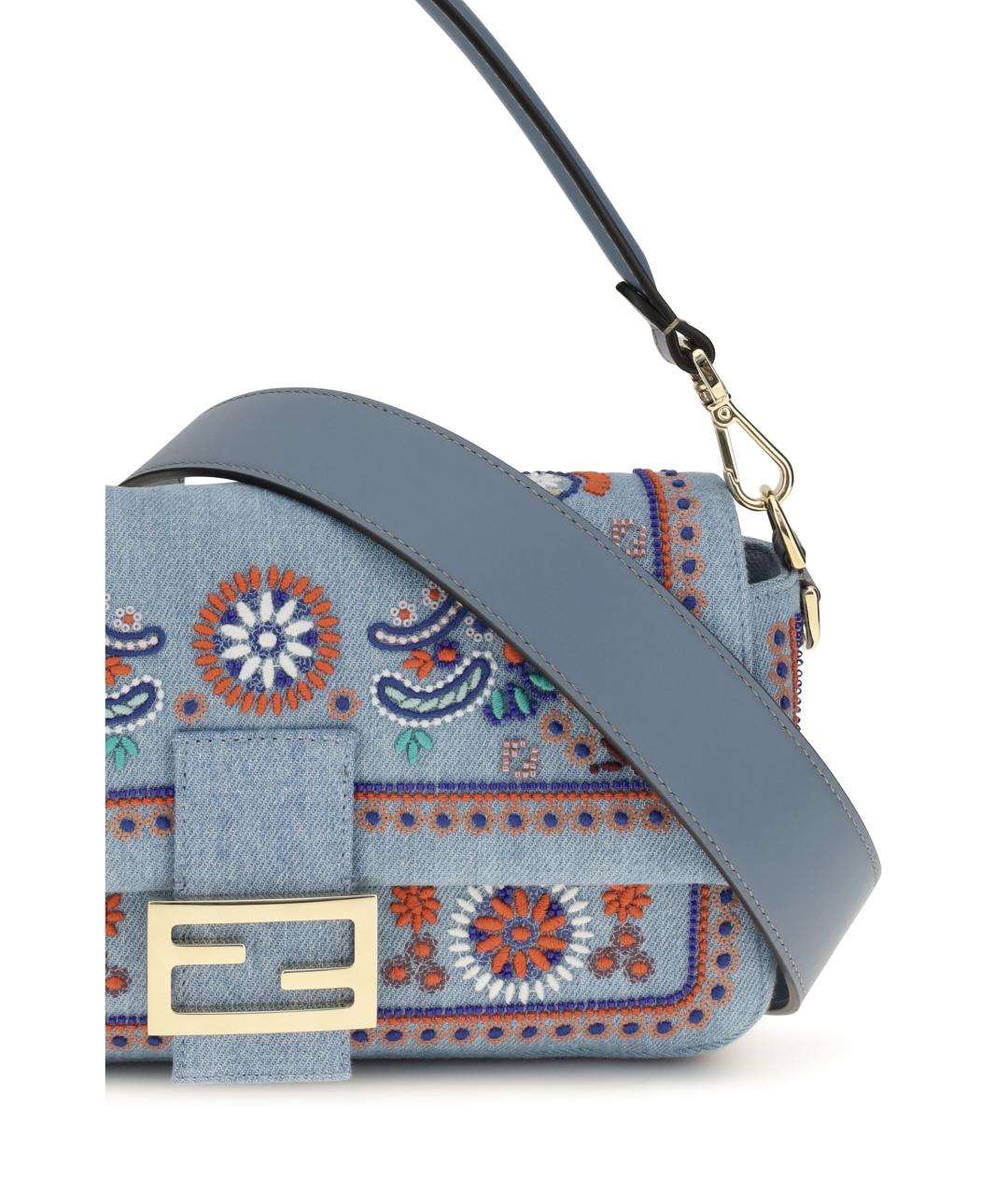 FENDI Мульти хлопковая сумка через плечо, фото 4