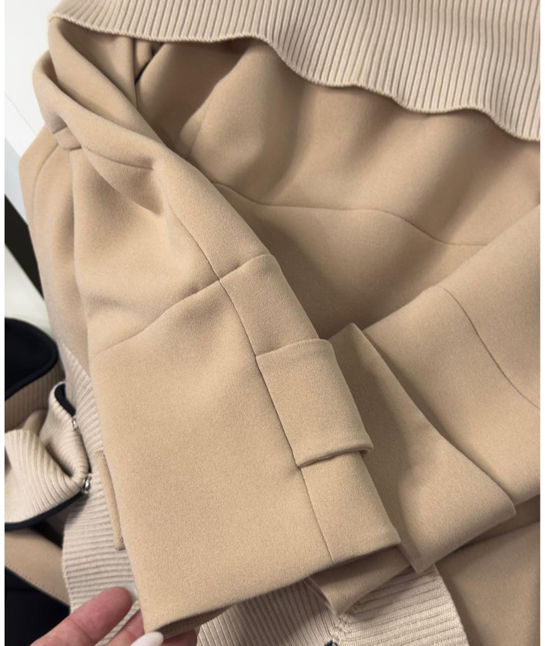 CHRISTIAN DIOR Бежевое ацетатное повседневное платье, фото 8