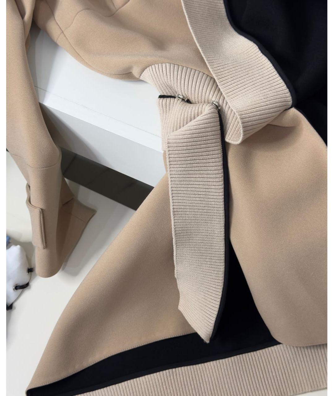 CHRISTIAN DIOR Бежевое ацетатное повседневное платье, фото 7