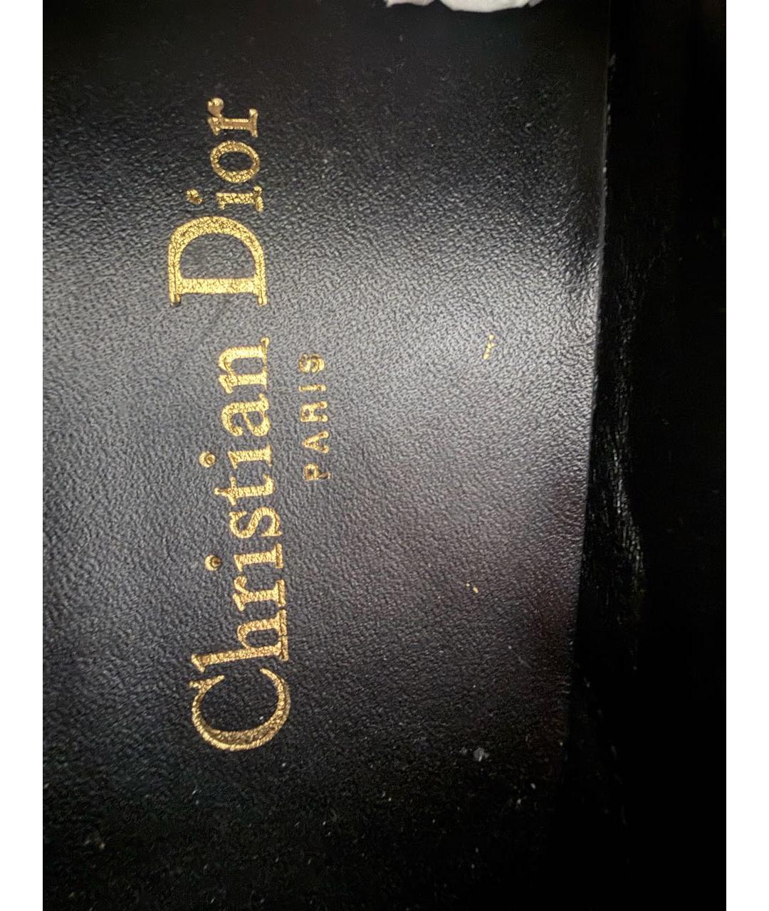 CHRISTIAN DIOR Черные текстильные кеды, фото 6