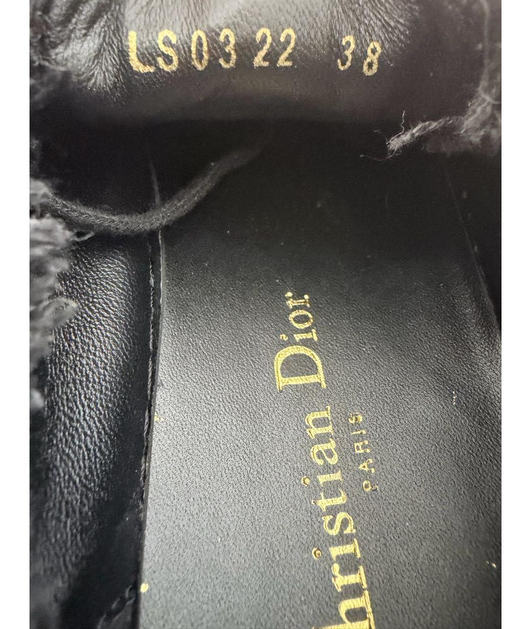 CHRISTIAN DIOR Черные текстильные кеды, фото 7