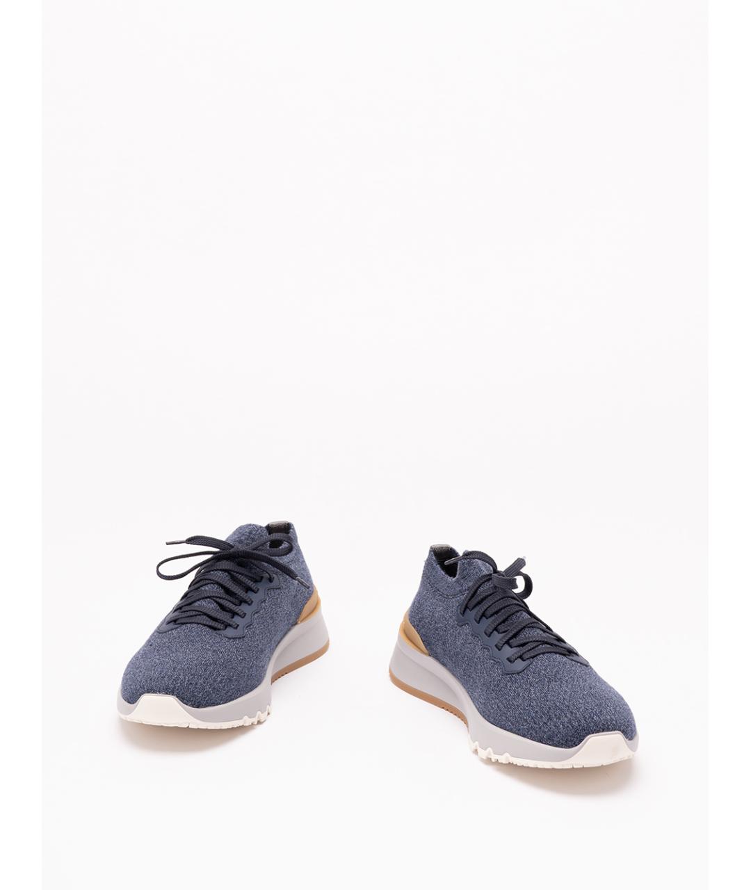 BRUNELLO CUCINELLI Текстильные низкие кроссовки / кеды, фото 2