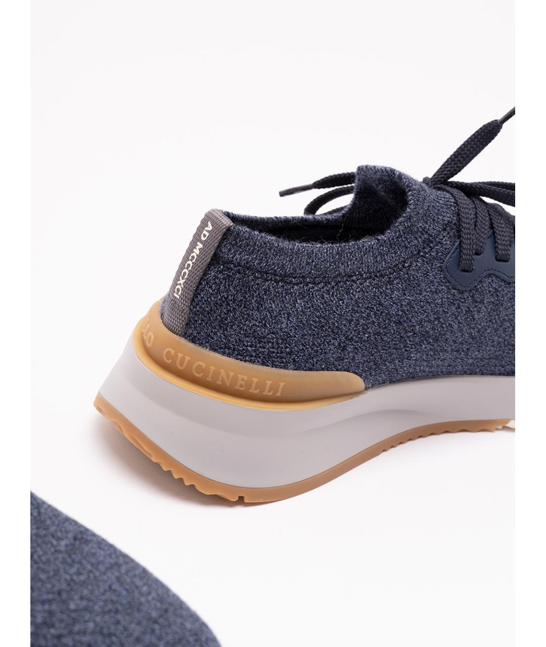 BRUNELLO CUCINELLI Текстильные низкие кроссовки / кеды, фото 5
