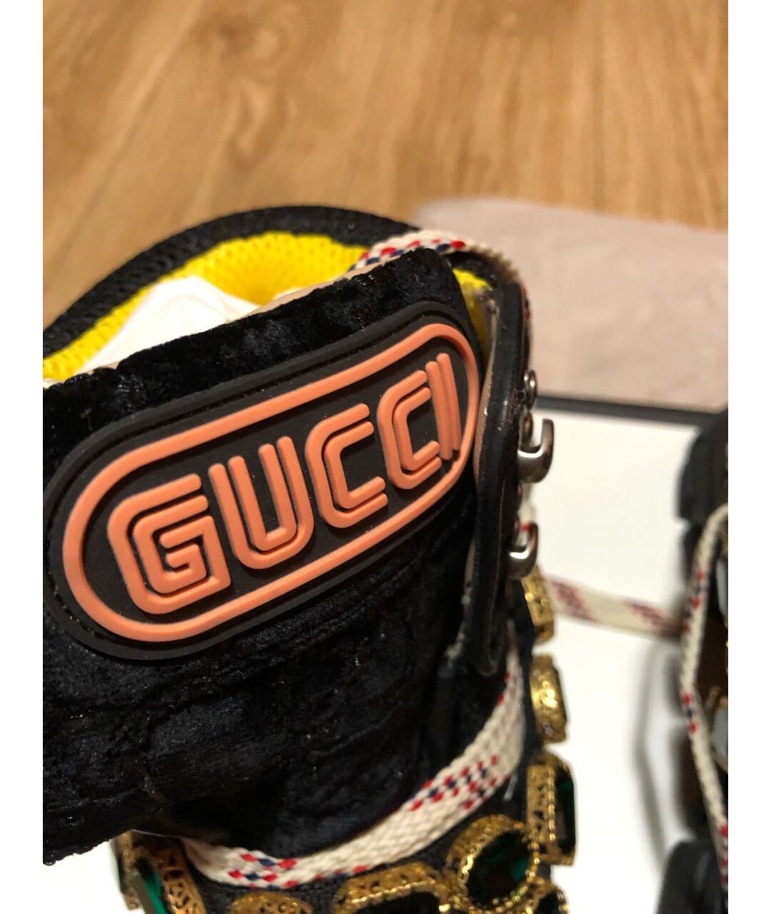 GUCCI Черные замшевые ботинки, фото 5