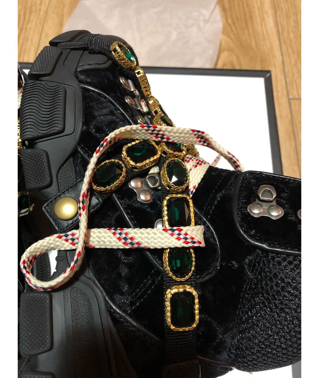 GUCCI Черные замшевые ботинки, фото 6