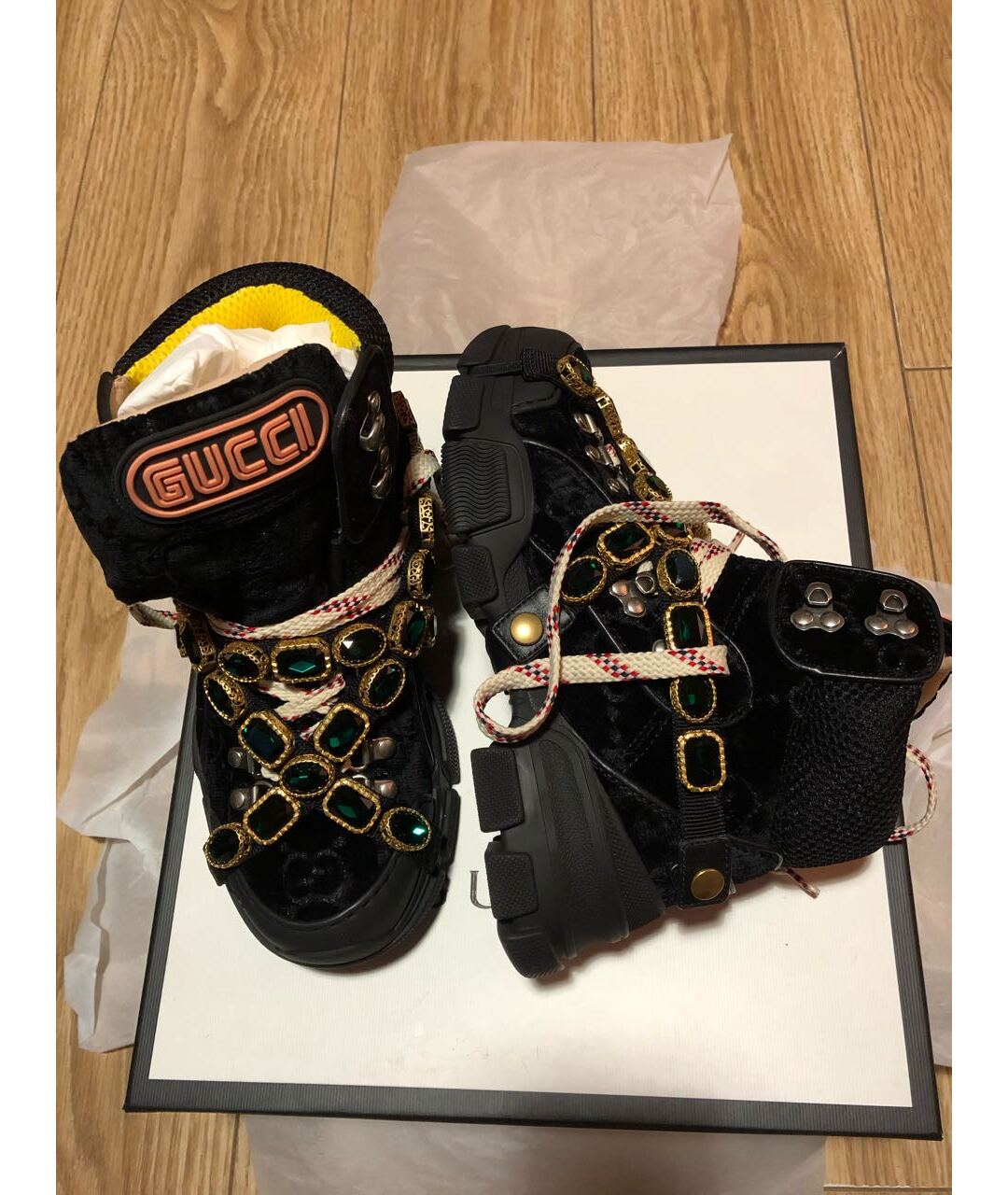 GUCCI Черные замшевые ботинки, фото 7