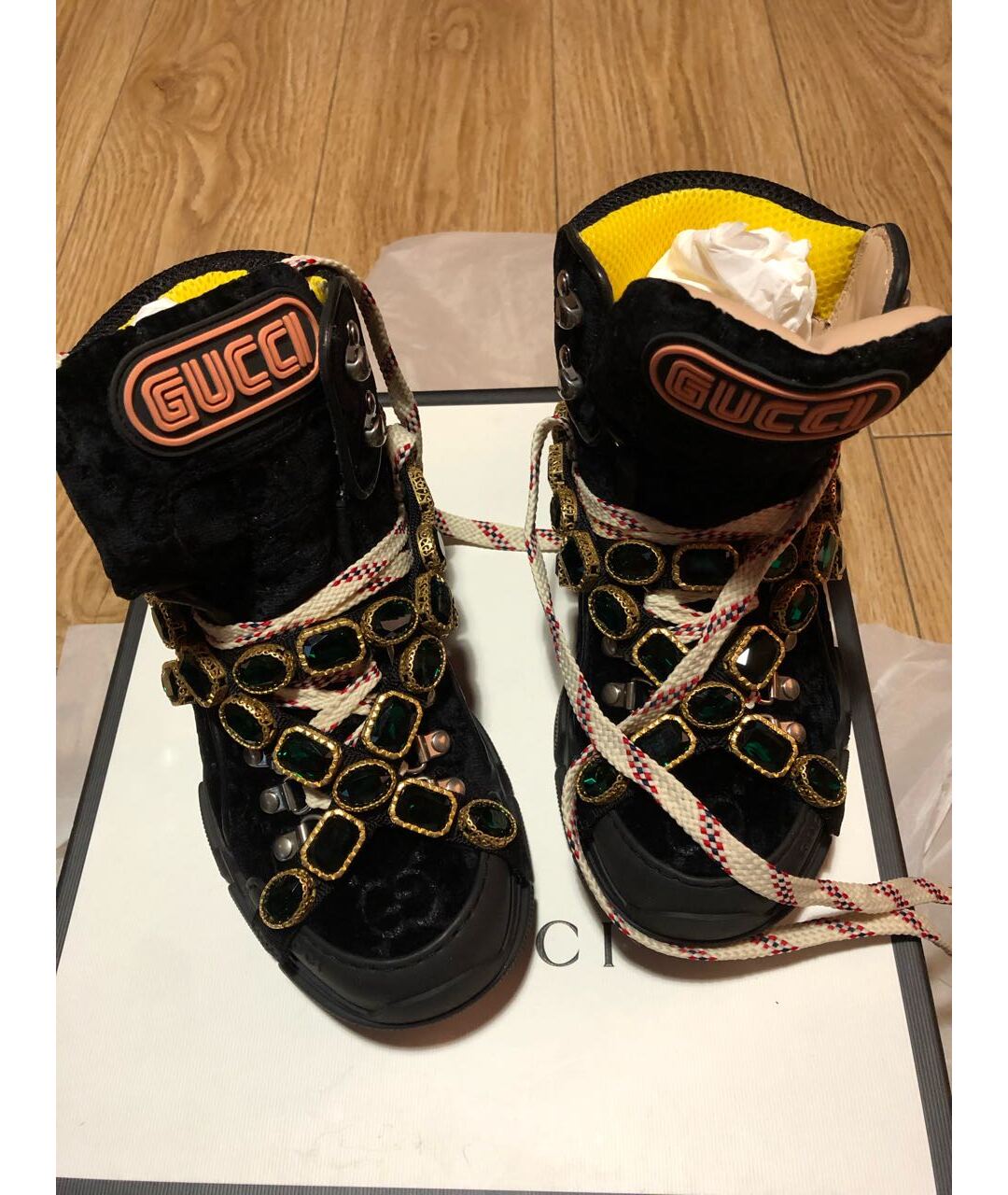 GUCCI Черные замшевые ботинки, фото 3