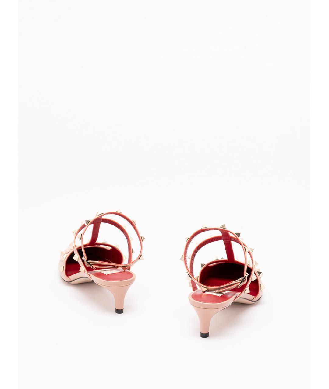 VALENTINO Розовые кожаные туфли, фото 3