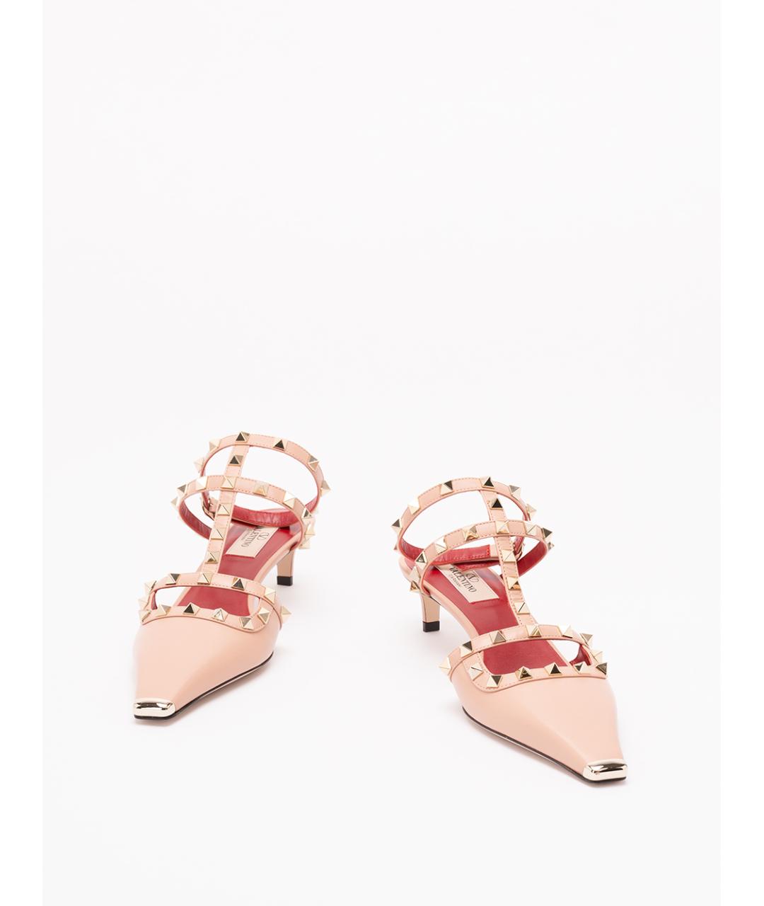 VALENTINO Розовые кожаные туфли, фото 2