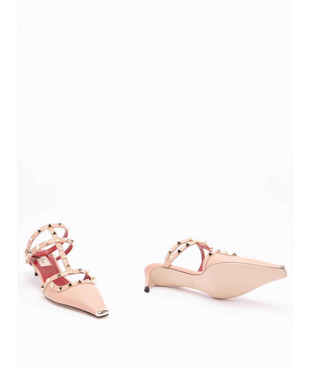 VALENTINO Розовые кожаные туфли, фото 4