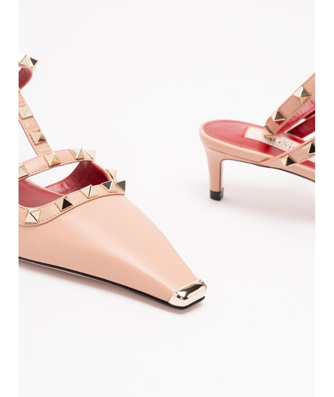 VALENTINO Розовые кожаные туфли, фото 5