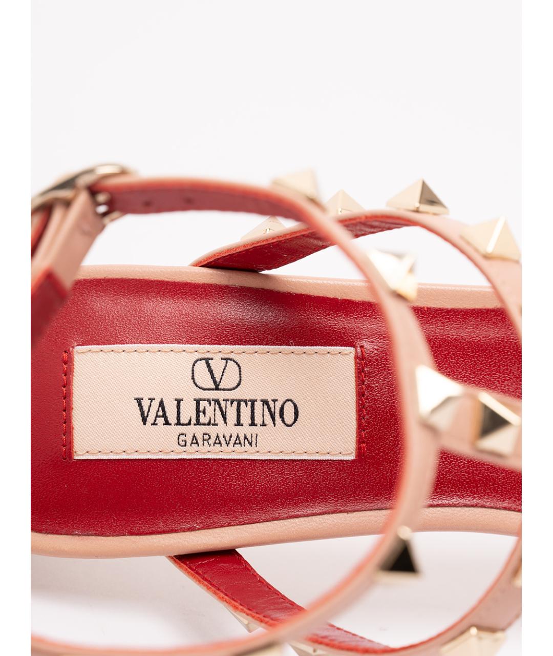 VALENTINO Розовые кожаные туфли, фото 6