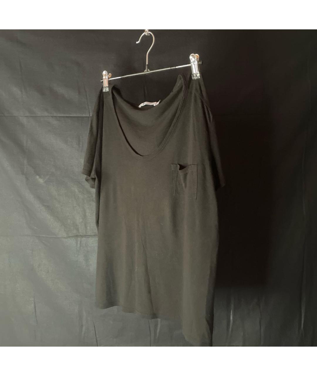 ALEXANDER WANG Черная вискозная футболка, фото 4