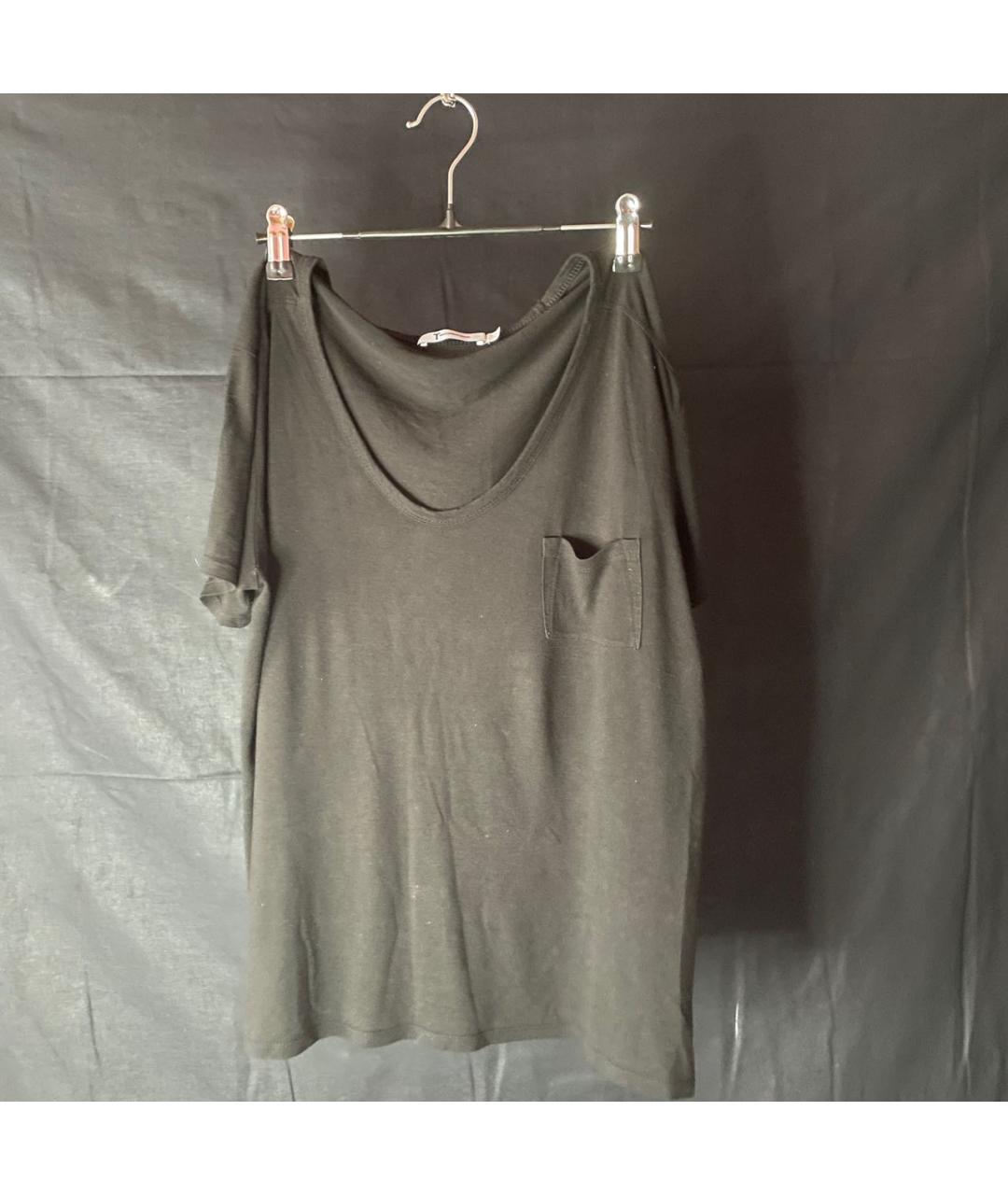 ALEXANDER WANG Черная вискозная футболка, фото 9