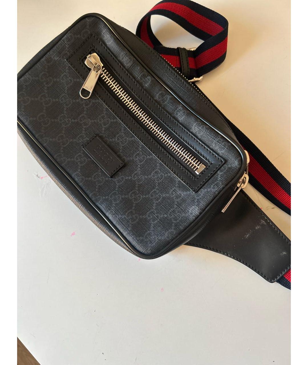 GUCCI Черная поясная сумка, фото 2