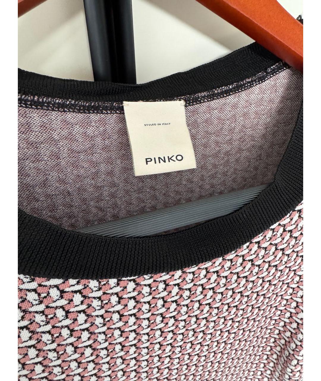 PINKO Мульти полиэстеровое повседневное платье, фото 3