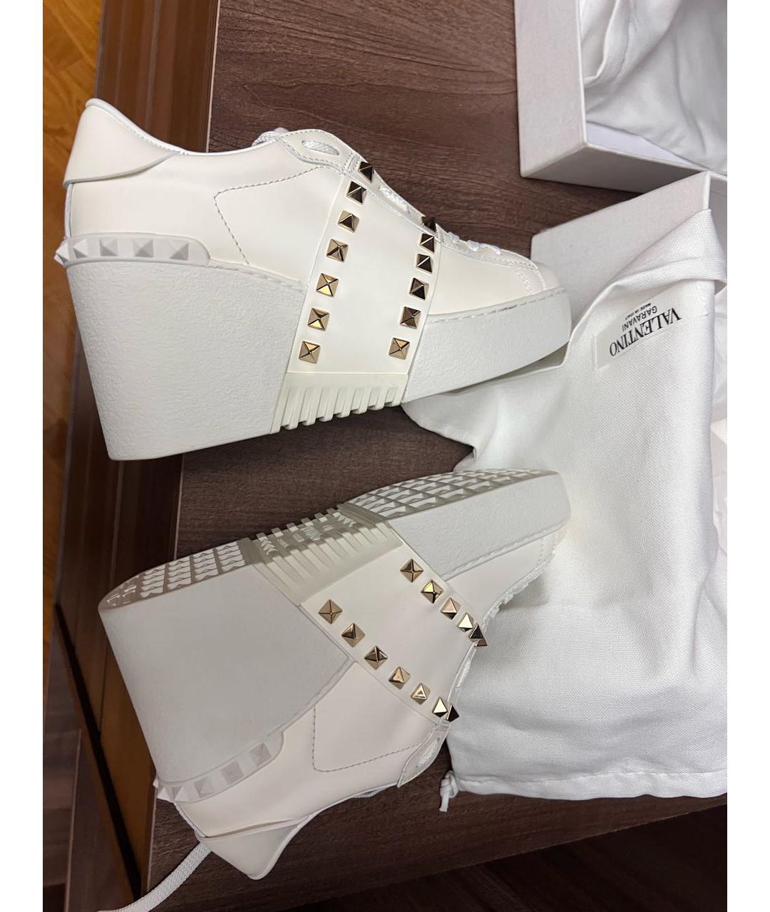 VALENTINO Белые кожаные кеды, фото 8