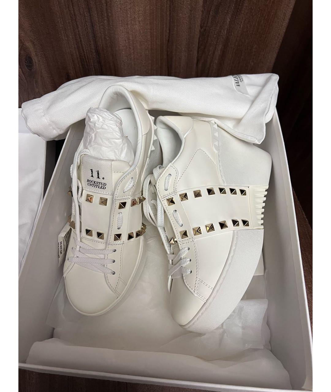 VALENTINO Белые кожаные кеды, фото 6