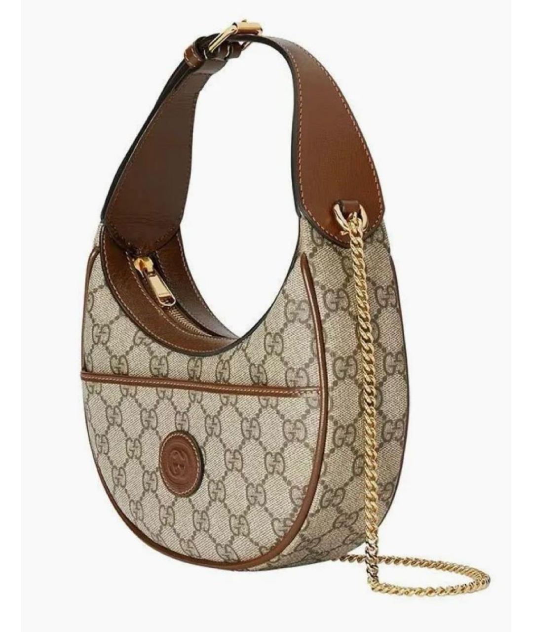 GUCCI Коричневая сумка с короткими ручками, фото 2