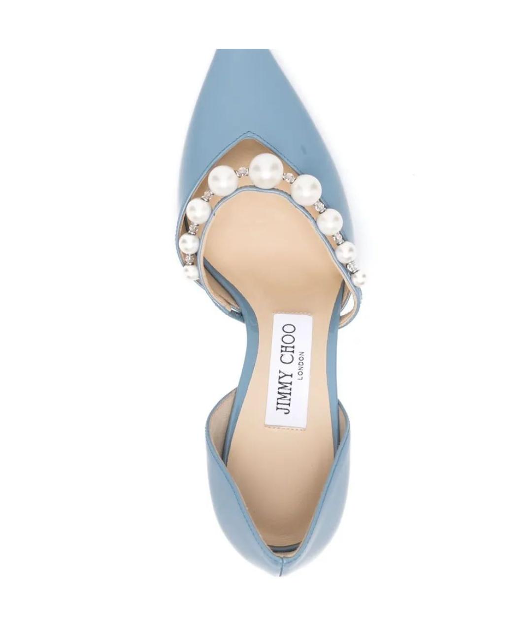 JIMMY CHOO Голубые кожаные туфли, фото 2