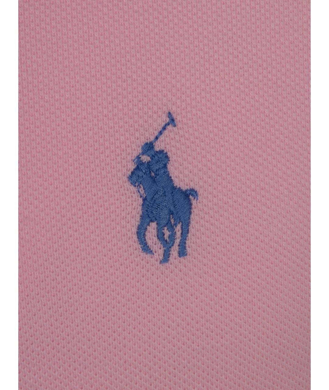POLO RALPH LAUREN Розовая хлопковая футболка, фото 3