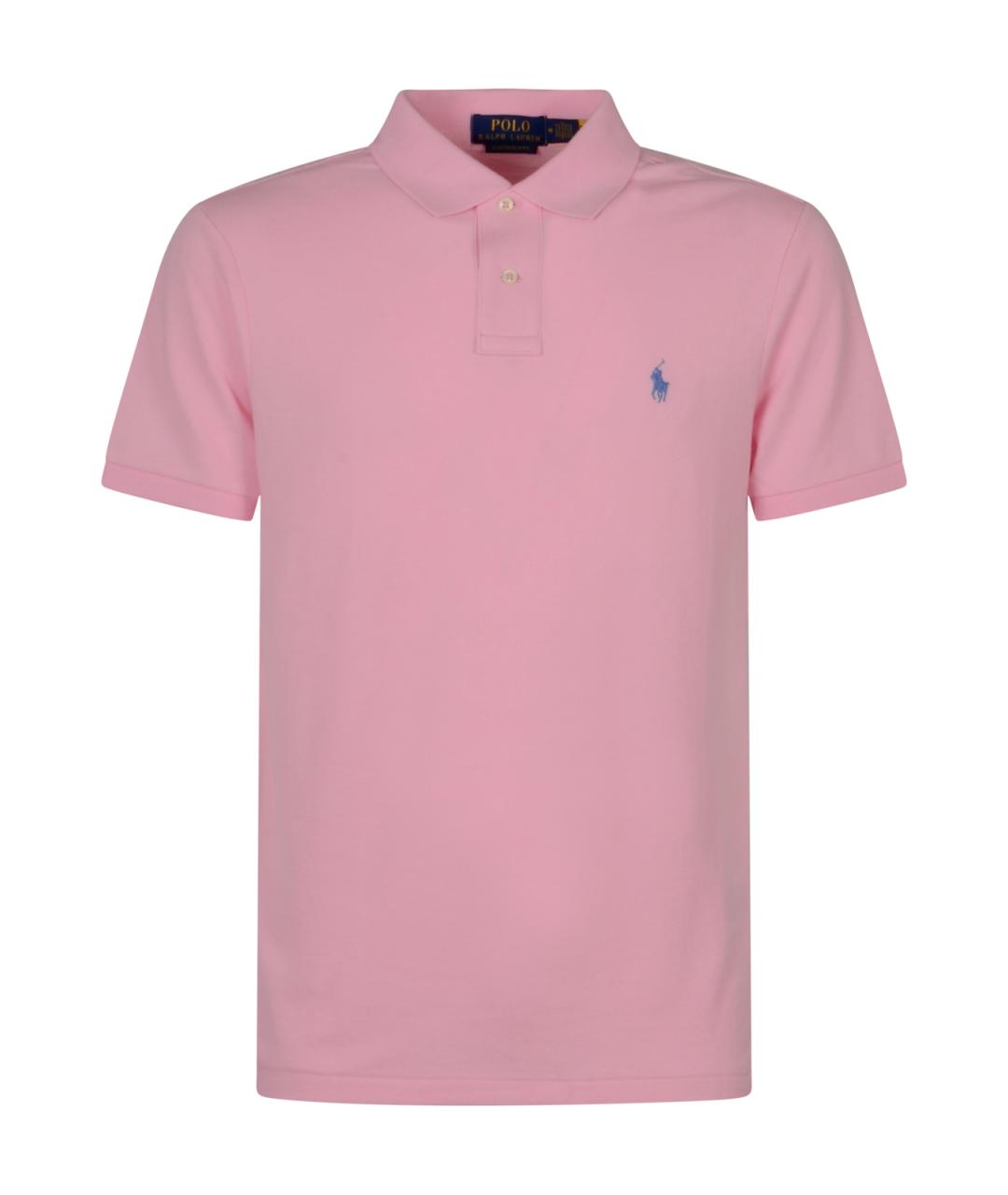 POLO RALPH LAUREN Розовая хлопковая футболка, фото 1