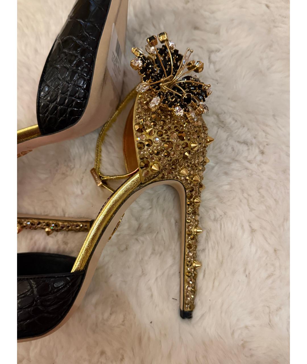 DSQUARED2 Черные кожаные туфли, фото 4