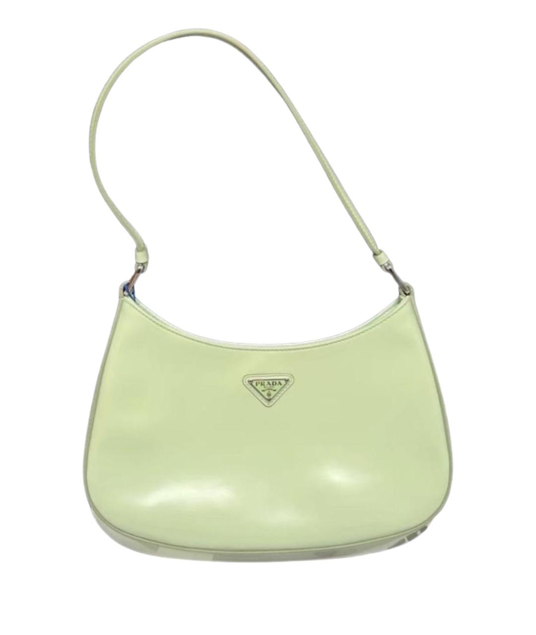 PRADA Салатовая кожаная сумка через плечо, фото 1