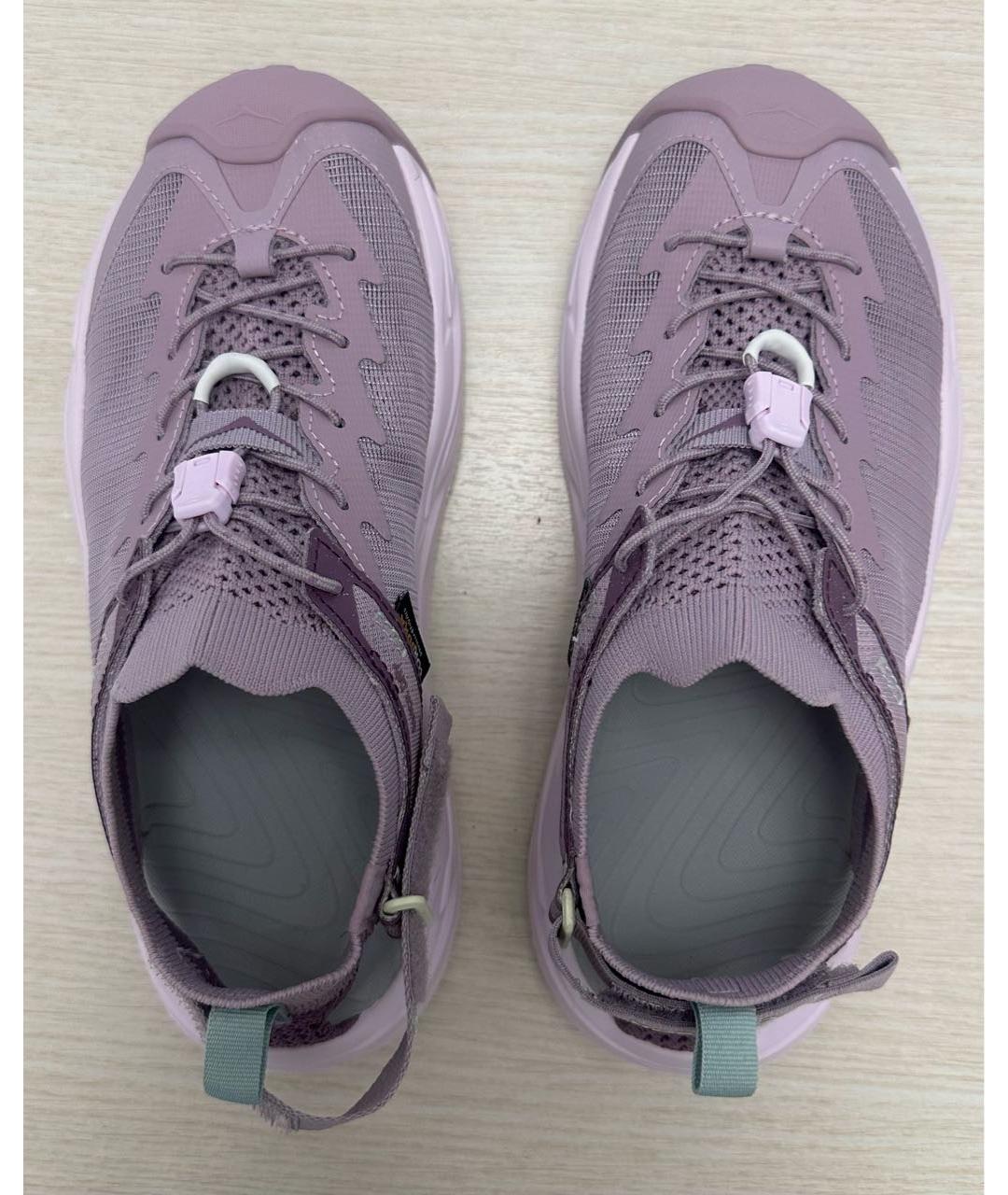 HOKA Фиолетовые синтетические кроссовки, фото 3
