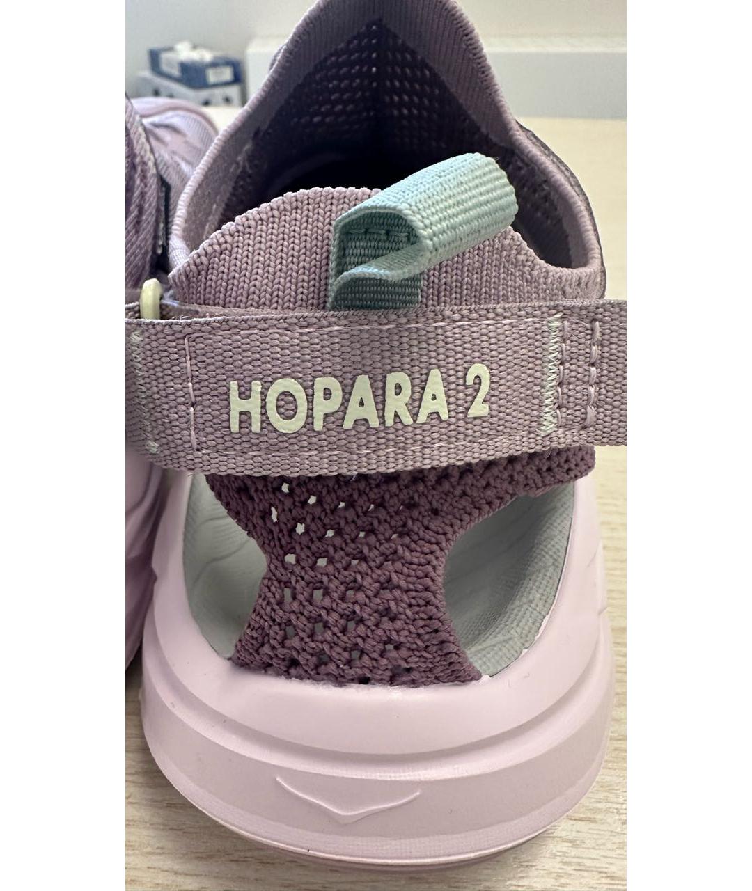HOKA Фиолетовые синтетические кроссовки, фото 6