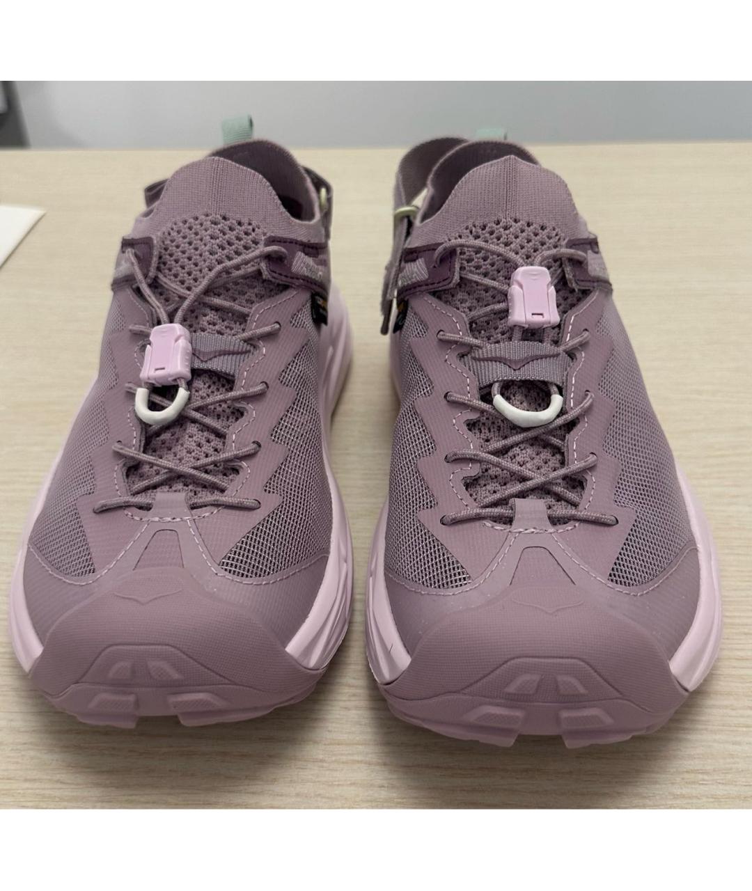 HOKA Фиолетовые синтетические кроссовки, фото 2