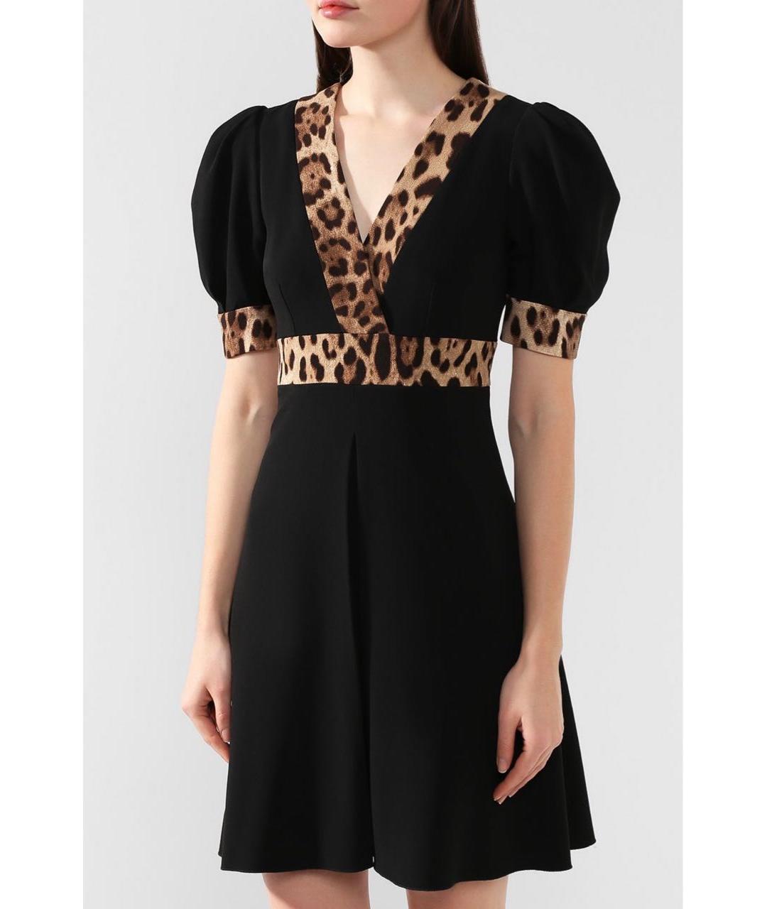 DOLCE&GABBANA Черное коктейльное платье, фото 2