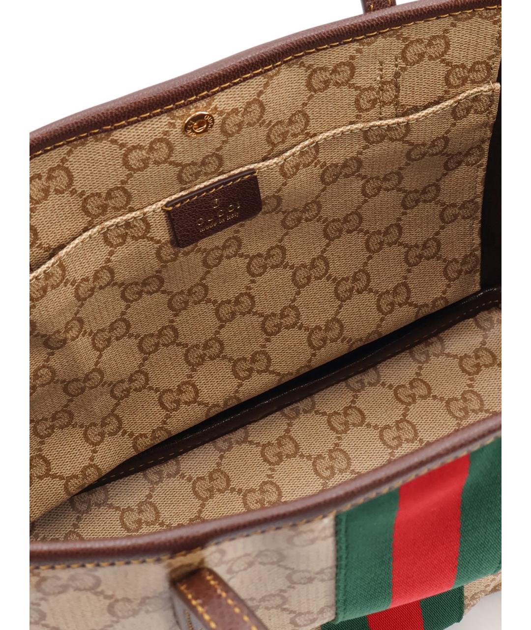 GUCCI Бежевая сумка тоут, фото 4