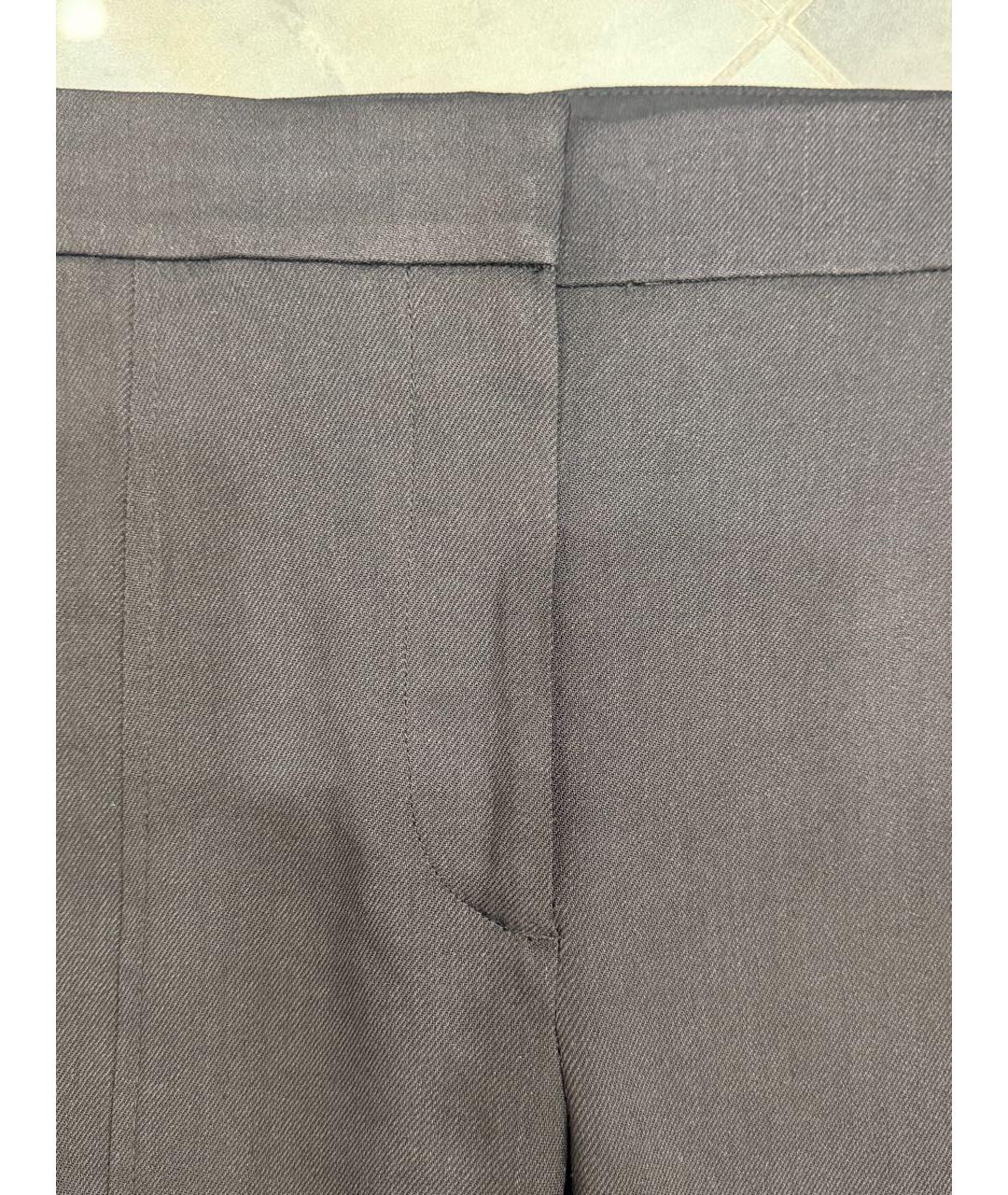 BURBERRY Черные вискозные брюки узкие, фото 3
