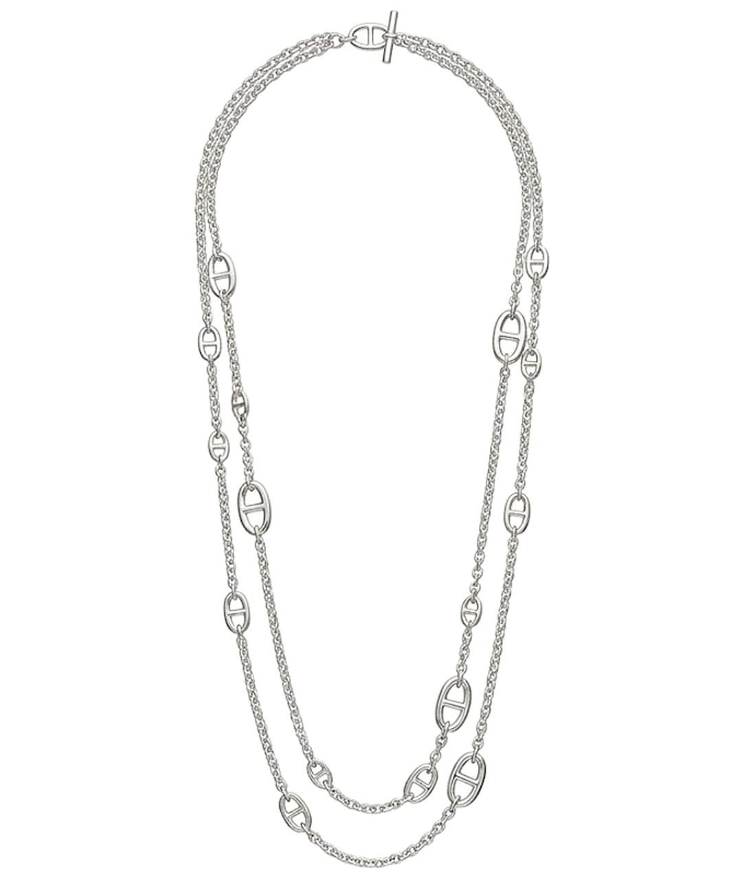HERMES Серебряное серебряное колье, фото 1