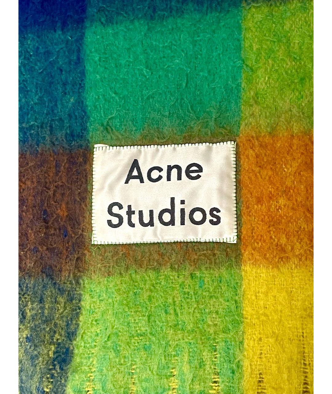 ACNE STUDIOS Мульти шерстяной шарф, фото 2