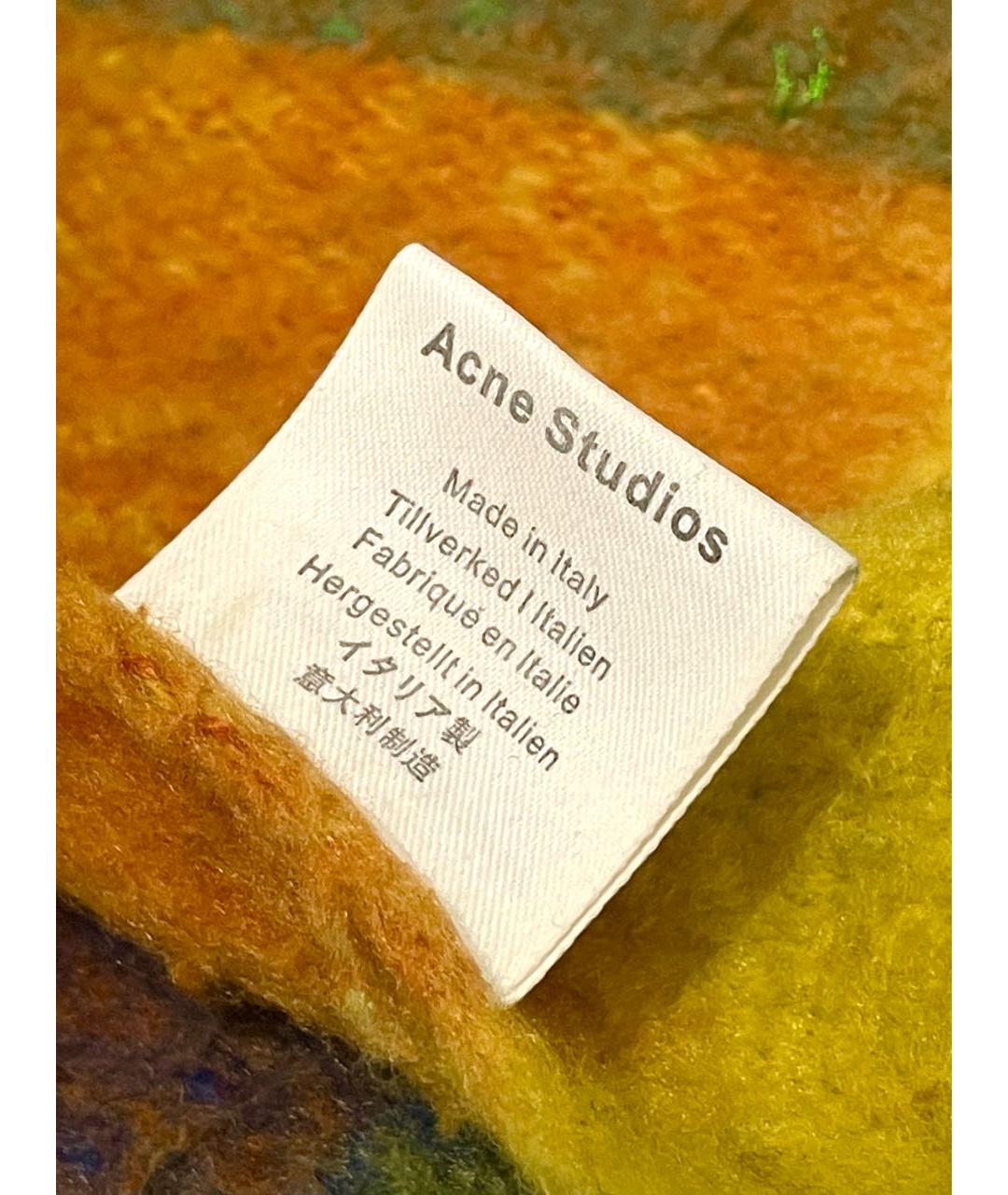 ACNE STUDIOS Мульти шерстяной шарф, фото 3