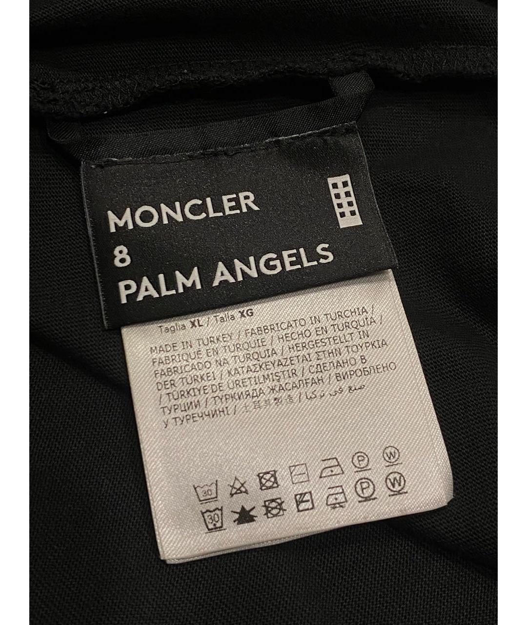 MONCLER Черная хлопковая футболка, фото 6