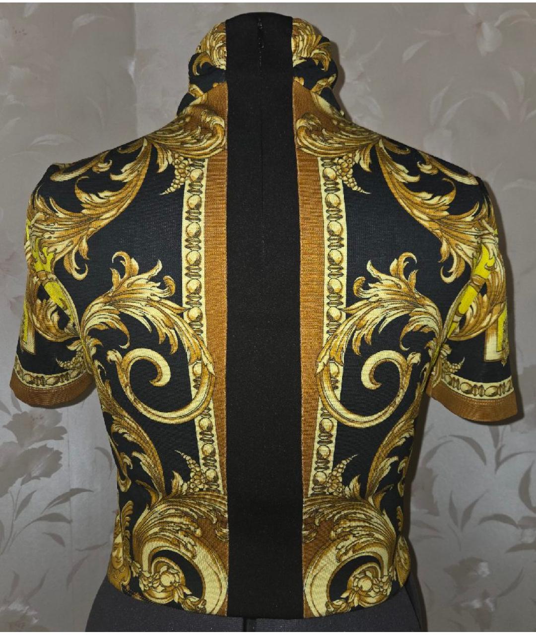 VERSACE Мульти вискозная футболка, фото 2