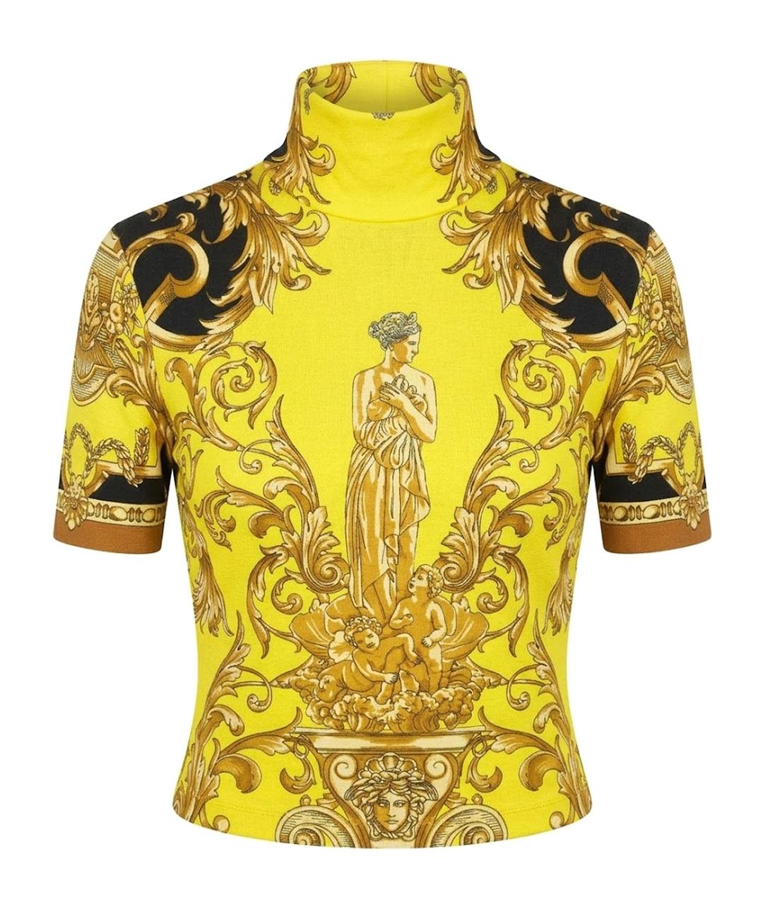 VERSACE Мульти вискозная футболка, фото 1