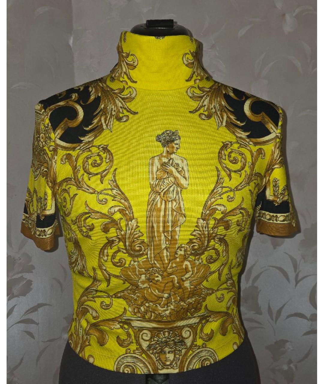 VERSACE Мульти вискозная футболка, фото 7